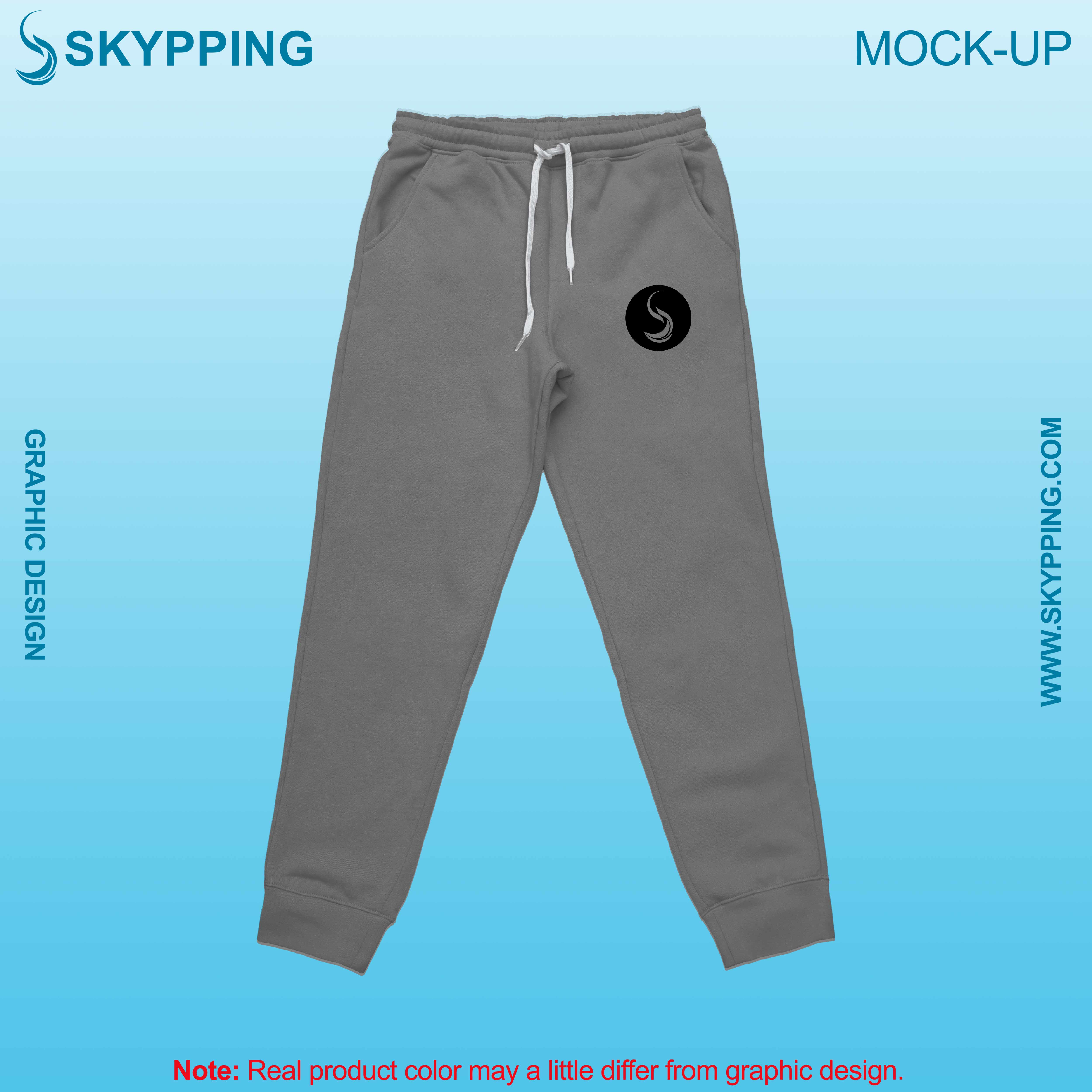 Sweatpant with Crossed Pocket and Ribbed Bottom